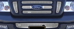 [24-4450] 2004-2005 Ford F150 STX, FX4 Bar Grill With Honeycombs, With Block Heater, Bumper Screen Included