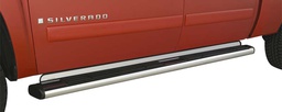 [40-1000-1] 2007-2013 Chev Silverado 1500-3500 / 2014 Chev Silverado 2500-3500 / 2007-13 GMC Sierra 1500-3500 / 2014 GMC Sierra 2500-3500, Crew Cab 4WD OEM 6" Oval Step Bar - Stainless Steel Step Board Filler