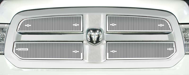 2013-2018 Dodge Ram 1500 With Angled Mesh Grill, Upper Screen Only
