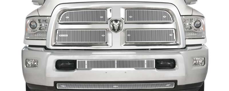 2013-2017 Dodge Ram 2500-3500 Chrome Perforated Grill, Bumper Screen Included