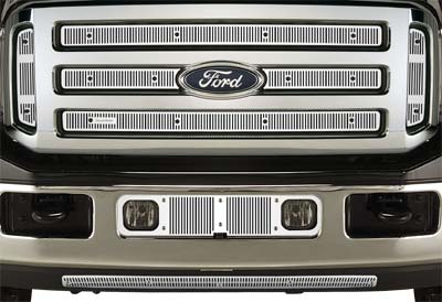 2005-2007 Ford F250-550 Super Duty (Except XL) / 2005-06 Excursion, With Fog Lights, Bumper Screen Included