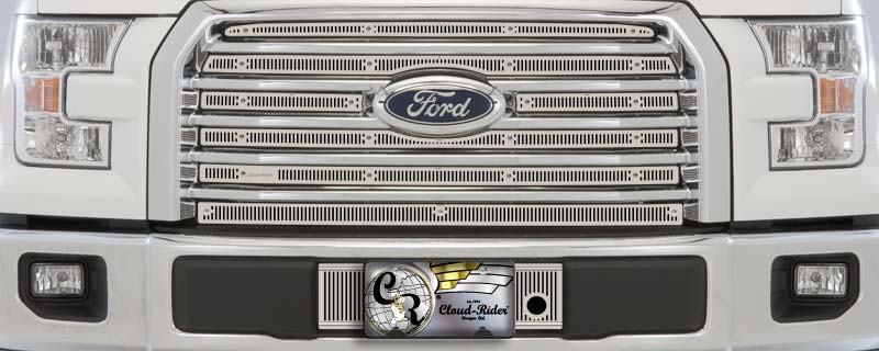 2015-2017 Ford F150 XLT (Billet Grill), Without Appearance Package, With Licence Plate, With Block Heater, Bumper Screen Included