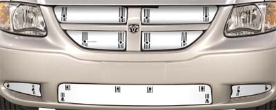 2005-2007 Dodge Caravan, Without Fog Lights, Bumper Screen Included