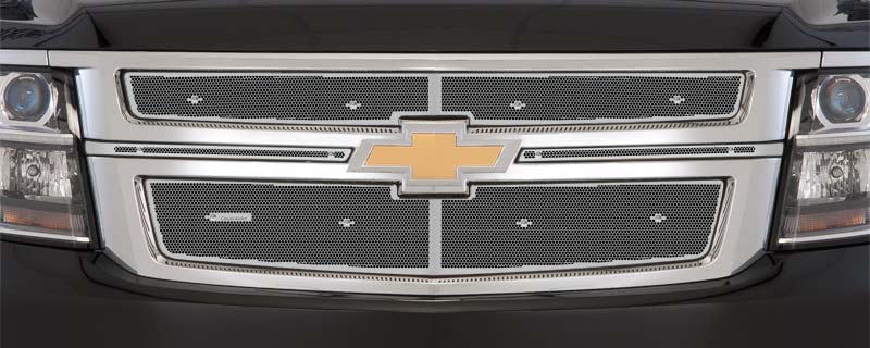 2015-2020 Chev Tahoe and Suburban, Black Honeycomb Grill, Upper Screen Only