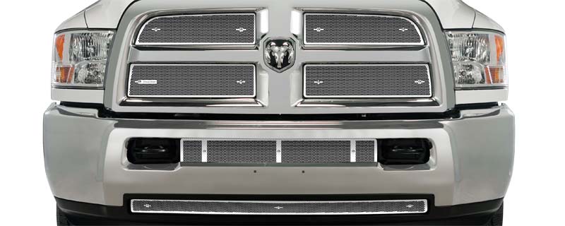2013-2018 Dodge Ram 2500-3500 Black Honeycomb Grill, Bumper Screen Included