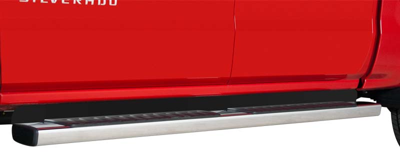 2014-2018 Chev Silverado 1500/2014-18 GMC Sierra 1500/2015-18 Chev Silverado, GMC Sierra 2500-3500, Crew Cab 6" OEM Rectangular Step Bar - Black Aluminum Step Board Filler