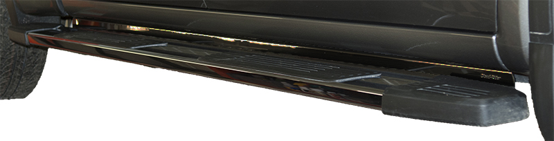2019 - 2025 Chev Silverado 1500/2019 - 2025 GMC Sierra 1500 New Body Style Crew Cab 6" OEM Rectangular Step Bar - Black Aluminum Step Board Filler