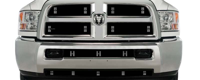 2013-2018 Dodge Ram 2500-3500 Black Honeycomb Grill, Bumper Screen Included