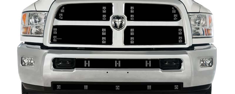 2013-2018 Dodge Ram 2500-3500 With Chrome Bar Grill, Bumper Screen Included