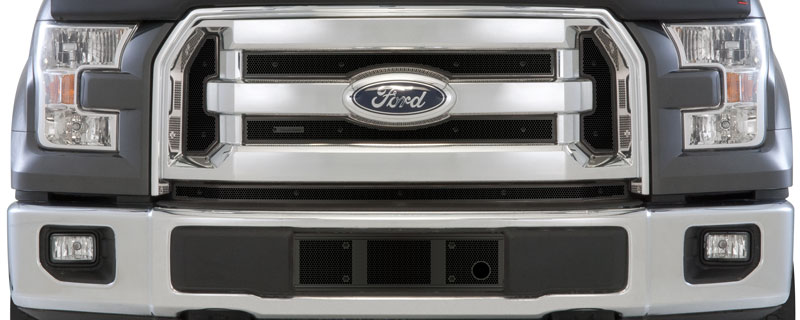 2015-2017 Ford F150 XLT (3 Bar Grill) Without Licence Plate, With Block Heater, Bumper Screen Included