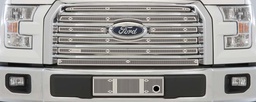 [24-4310] 2015-2017 Ford F150 XLT (Billet Grill), Without Appearance Package, Without Licence Plate, With Block Heater, Bumper Screen Included