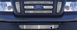 [24-4454] 2006-2008 Ford F150 FX4, STX & King Ranch / 2007-08 Ford F150 FX4 (Except Plus Package), Bar Grill With Honeycombs, Without Licence Plate, With Block Heater, Bumper Screen Included