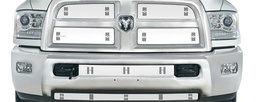 [25-3582] 2013-2017 Dodge Ram 2500-3500 Chrome Mesh Grill, Bumper Screen Included