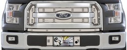 [25-4304] 2015-2017 Ford F150 XLT (3 Bar Grill) With Licence Plate, With Block Heater, Bumper Screen Included