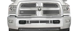 [29-3584] 2013-2017 Dodge Ram 2500-3500 Chrome Perforated Grill, Bumper Screen Included