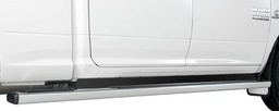 [40-3004-3] 2013-2017 Dodge Ram 2500-3500, Crew Cab 105" Step Bar (5" Rectangle Chrome Step Bar) - Black Aluminum Step Board Filler