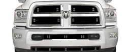 [45-3584] 2013-17 Dodge Ram 2500-3500 Chrome Perforated Grill, Bumper Screen Included