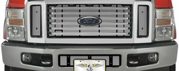 [49-4141] 2008-2010 Ford F250-450 Super Duty Chrome Package Billet Style Grill, With Licence Plate, Bumper Screen Included