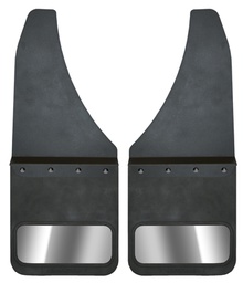 [810-9000R] Universal Kickback Rear - Black Powdercoated Steel, 14" Advantage Flap with Stainless Insert
